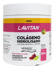 Cimed Lavitan Colágeno Hidrolisado Sabor Hibisco E Limão Pote 300g