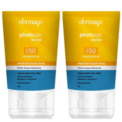 Dermage Photoage Water Kit com 2 Unidades - Protetor Solar Facial FPS50 - 40g Kit