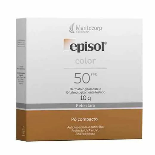 Pó Compacto Episol Color Pele Clara Fps50 10g