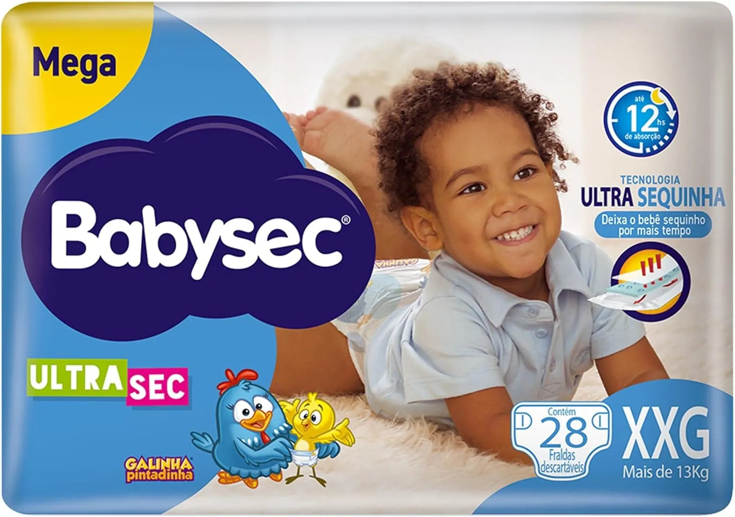 Fralda Babysec Ultra Sec Xxg 28 Unidades