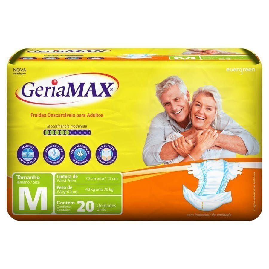 Fralda Geriátrica Geriamax M - 20 Unidades