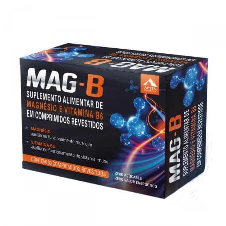 Suplemento Alimentar Mag-b Apsen 60 Comprimidos Revestidos
