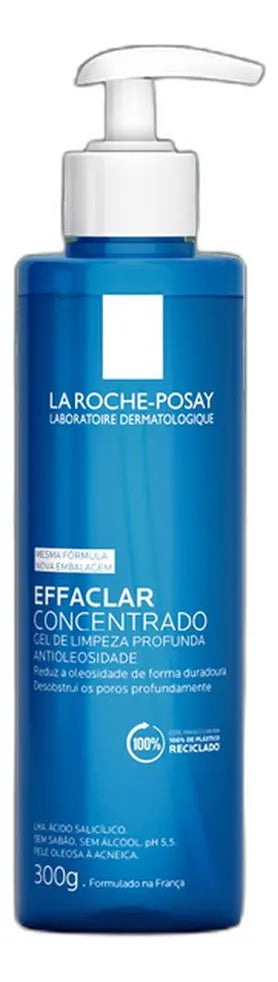 Gel de Limpeza Facial para Pele Oleosa La Roche-Posay - Effaclar Concentrado 300g