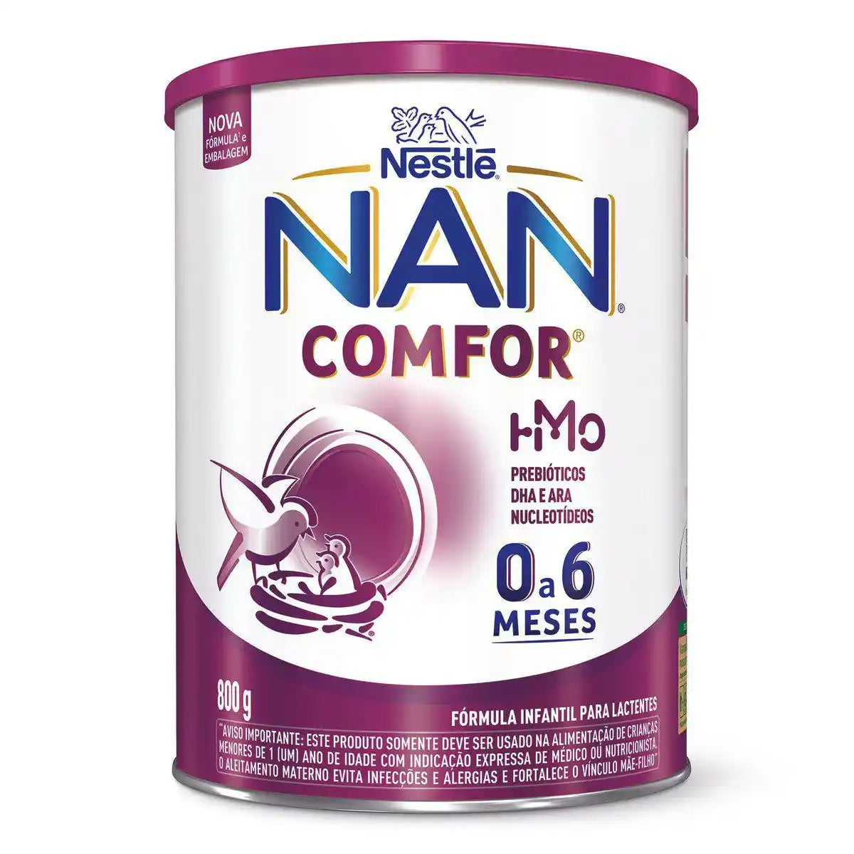 Fórmula Infantil Nan Comfor Hmo 0 A 6 Meses 800g